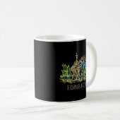 Mug Edinburgh City Scotland Royaume-Uni Pour (Devant droit)