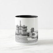 Mug Edison Edison, écrivain antique Steampunk (Centre)