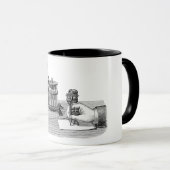 Mug Edison Edison, écrivain antique Steampunk (Devant droit)