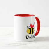 Mug EDitable abeille muh Papa to bee (Devant droit)