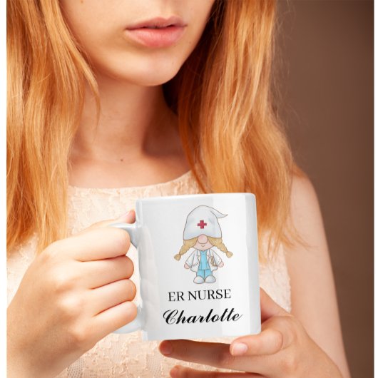 Mug Editable Emergency Room Nurse Gift Funny ER Nurse