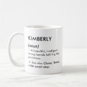 Mug Editable Kimberly name definition, custom name (Gauche)