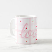 Mug Editable Love Heart Pattern Cute Romantic Seamless (Devant gauche)