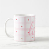 Mug Editable Love Heart Pattern Cute Romantic Seamless (Gauche)
