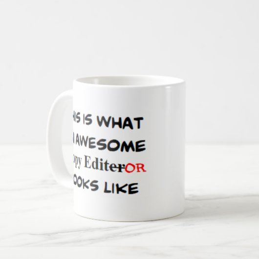 Mug éditeur de copie, génial (Devant gauche)