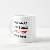 Mug éditeur de film, génial (Devant gauche)