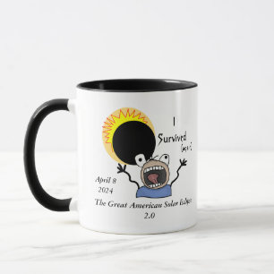 Mug Édition de survie de l'éclipse solaire 2024