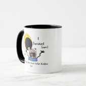Mug Édition de survie de l'éclipse solaire 2024 (Devant gauche)