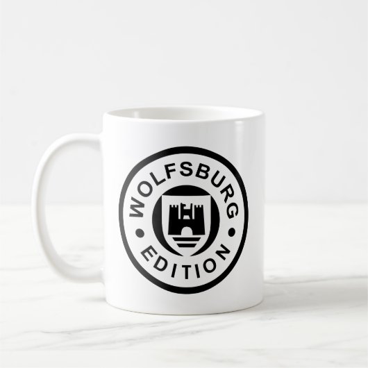 Mug Édition de Wolfsbourg (noir) (Gauche)