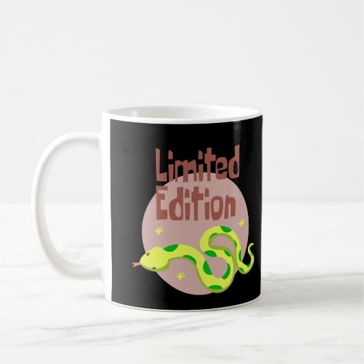 Mug Édition limitée Kawaii serpent jaune et vert (Gauche)