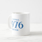 Mug Édition originale de 1976 en bleu océan (Devant gauche)