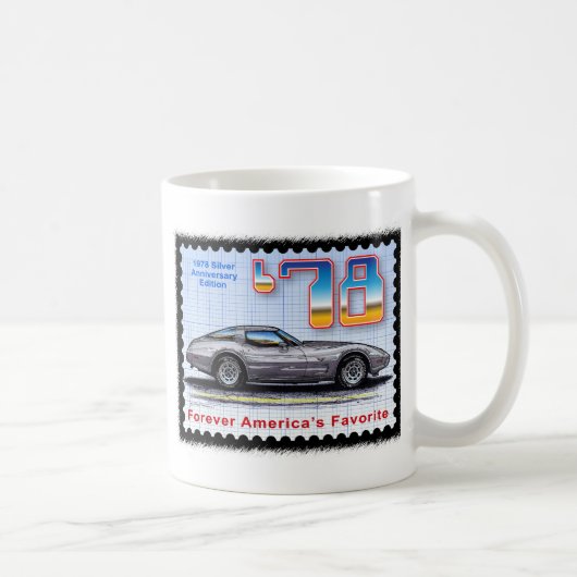 Mug Edition spéciale argentée Corvette de (Droite)