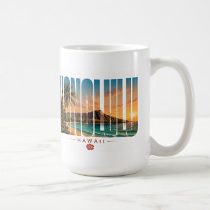 Mug 🌺 Éditorial de luxe sur le style côtier de Honolu