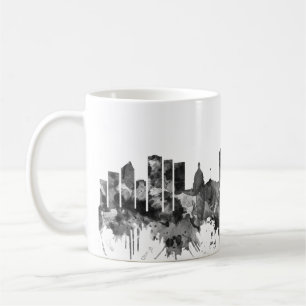 Mug Edmonton Canada Skyline BW
