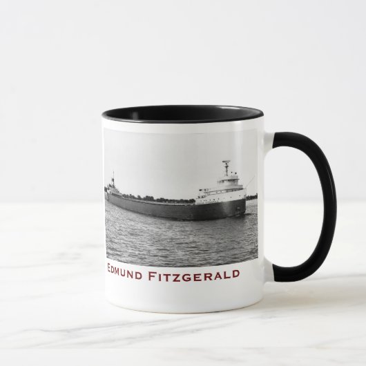 Mug Edmund Fitzgerald avec des noms d'équipage (Droite)
