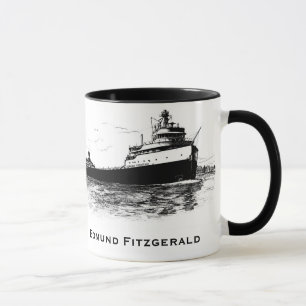 Mug Edmund Fitzgerald sur la rivière de St Clair