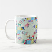 Mug Édredon de patchwork coloré (Gauche)