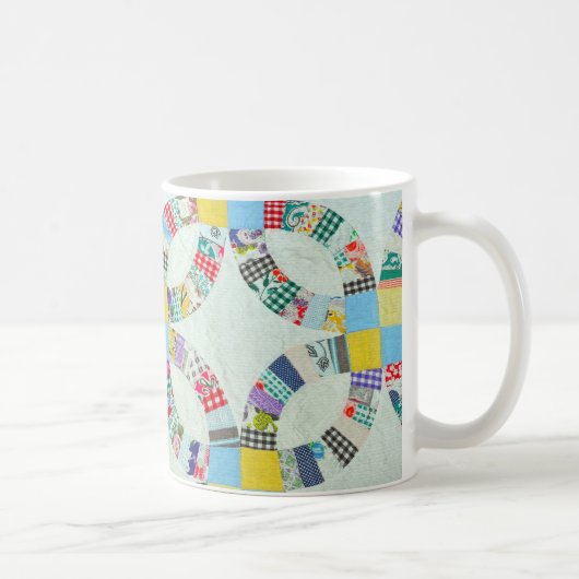 Mug Édredon de patchwork coloré (Droite)