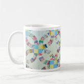 Mug Édredon de patchwork coloré (Gauche)