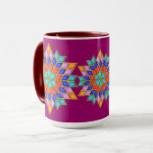 Mug Édredon d'étoile de pierre gemme de Faux (Devant gauche)