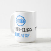 Mug Éducateur certifié personnalisable (Devant gauche)