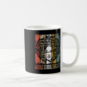 Mug Éducateur de collège Histoire afro-africaine noire