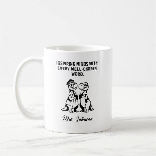 Mug Éducateur de conception inspirante par la parole b (Gauche)