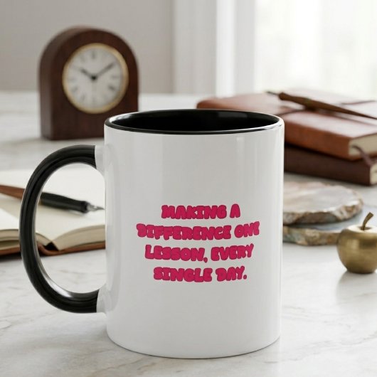 Mug Éducateur faisant une différence un jour à la fois