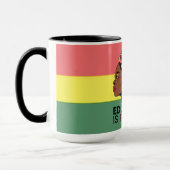 Mug Education Is Freedom Afro Profile Design  (Gauche)