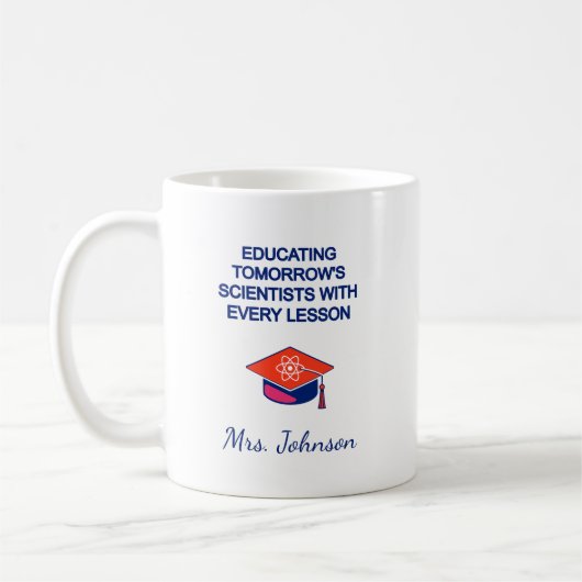 Mug Éduquer les scientifiques de demain à chaque leçon (Gauche)