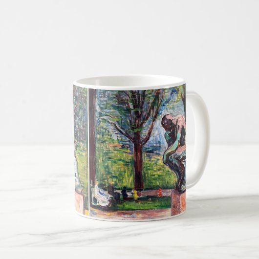 Mug Edvard Munch - Le penseur de Rodin (Devant droit)