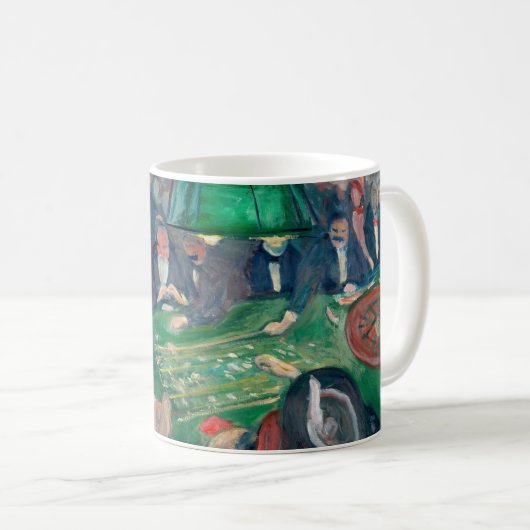 Mug Edvard Munch - Table de roulette à Monte Carlo (Devant droit)