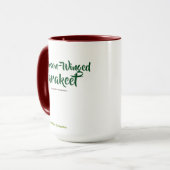 Mug Edward Lear Bird Crimson Parakeet ailé (Devant gauche)