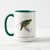Mug Edward Lear Collection d'oiseaux Perruche à perche (Gauche)