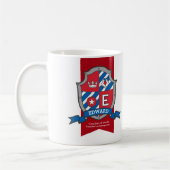Mug Edward oiseau crête rouge nom bleu signifiant muqu (Gauche)
