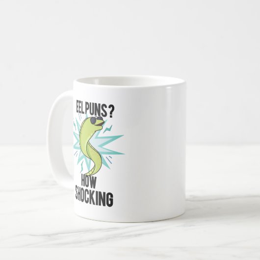 Mug Eel Puns Comment Choquant Drôle Animal Pun (Devant gauche)