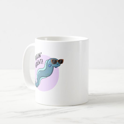 Mug Eelin Great Funny Slippery Eel Pun (Devant gauche)