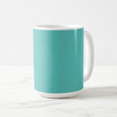 Mug Eeucalyptus pastel bleu turquoise (Devant droit)