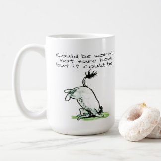 Mug Eeyore une citation drôle pourrait être pire muet