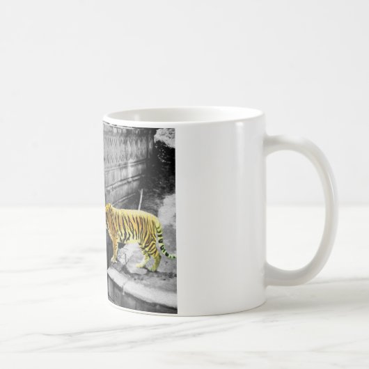 Mug Effet de couleur de deux tigres (Droite)