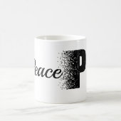 Mug Effet de désintégration de la paix - Typographie - (Centre)