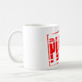 Mug effet de tampon en caoutchouc “Plan B” (Gauche)