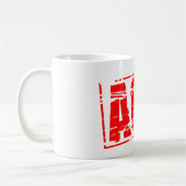 Mug Effet de tampon en caoutchouc rouge. AGA - Assembl (Gauche)