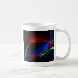 Mug Effet de tourbillon bleu rouge et vert abstrait