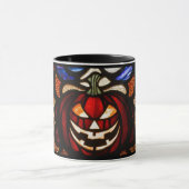 Mug Effet de vitrail de citrouille effrayant de Samhai (Centre)