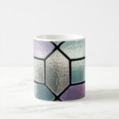 Mug Effet de vitrail en mosaïque pastel doux (Centre)