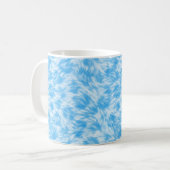 Mug Effet fausse fourrure bleu et blanc (Devant gauche)