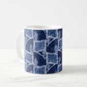 Mug Effet teint d'Indigo - Graphique de graphique à mo (Devant gauche)