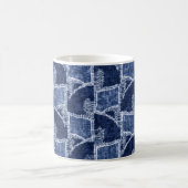 Mug Effet teint d'Indigo - Graphique de graphique à mo (Centre)