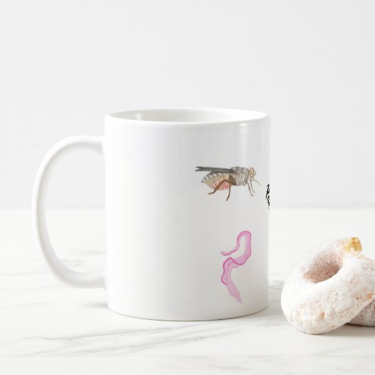 Mug Effiloche de la parasitologie/Parasitology cup (Avec donut)